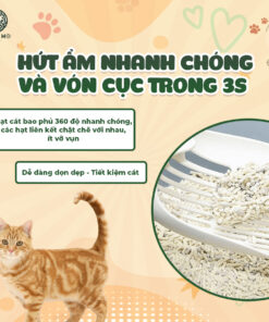 Cát đậu nành MICHIMO 6L – Cát vệ sinh cho mèo vón cục nhanh, khử mùi hiệu quả, không bụi - Ảnh 5