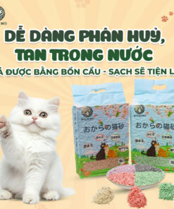 Cát đậu nành MICHIMO 6L – Cát vệ sinh cho mèo vón cục nhanh, khử mùi hiệu quả, không bụi - Ảnh 4