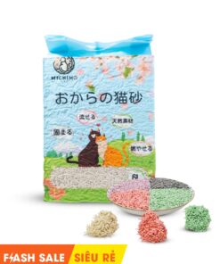 Cát đậu nành MICHIMO 6L – Cát vệ sinh cho mèo vón cục nhanh, khử mùi hiệu quả, không bụi