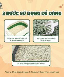 Cát đậu nành MICHIMO 6L – Cát vệ sinh cho mèo vón cục nhanh, khử mùi hiệu quả, không bụi - Ảnh 8