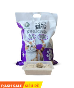 Cát đất sét MICHIMO Bentonite 8L - Lavender