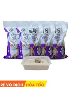 Combo 4 Túi Cát Đất Sét MICHIMO Bentonite 8L – Lavender