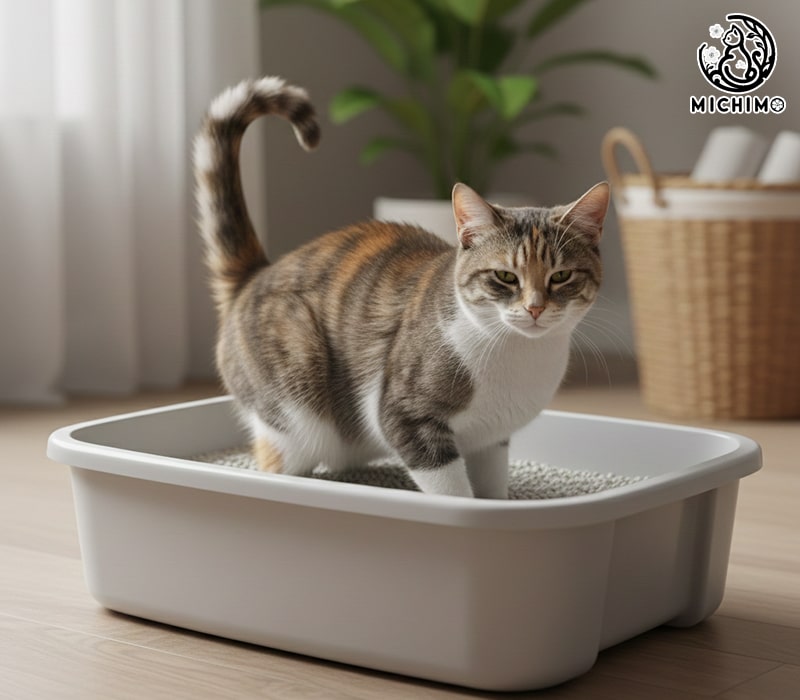 Cách đo đuôi mèo đi vệ sinh đúng chỗ