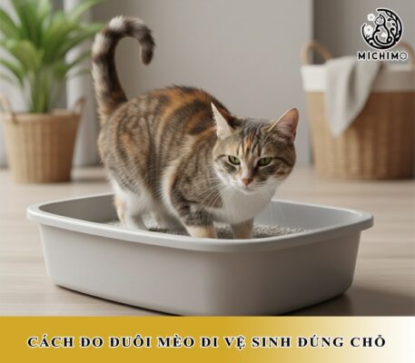 Cách đo đuôi mèo đi vệ sinh đúng chỗ