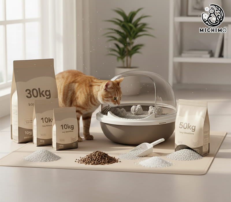 1 bao cát mèo dùng được bao lâu? Cách tính chính xác