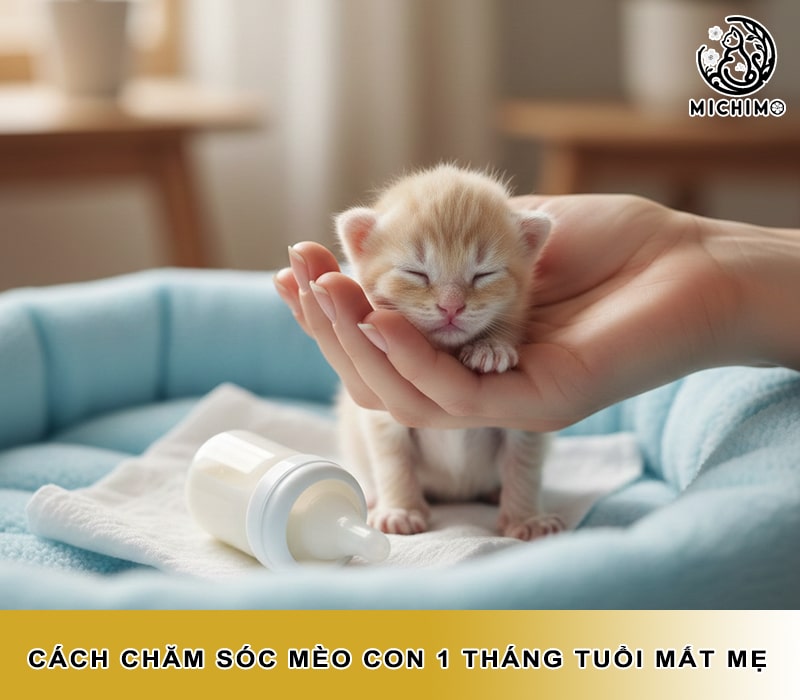Cách chăm sóc mèo con 1 tháng tuổi mất mẹ