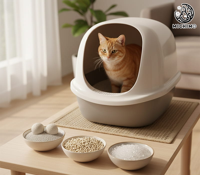 So sánh các loại cát cho mèo phổ biến trên thị trường