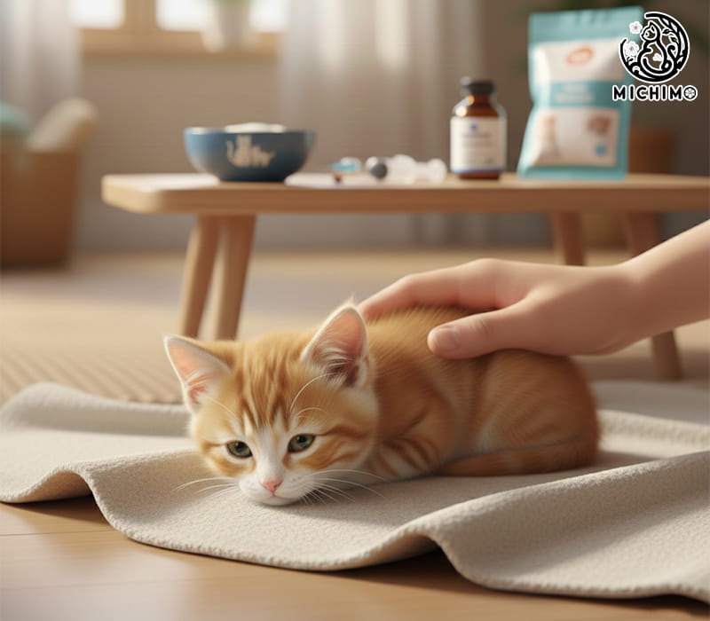 Lỡ cho mèo con uống sữa ông thọ thì phải làm sao?