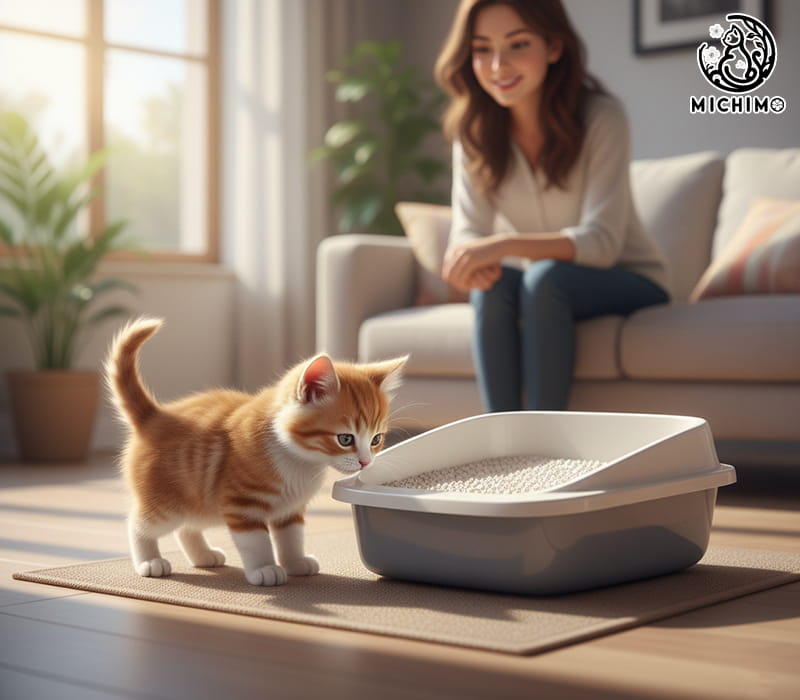 Lưu ý quan trọng khi dạy mèo con đi vệ sinh đúng chỗ