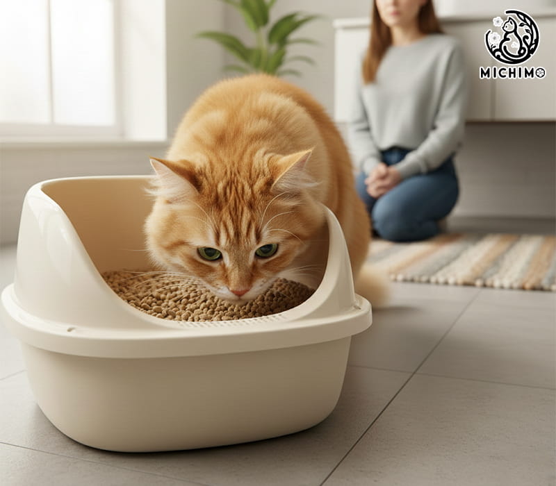 Mèo ăn cát đậu nành có sao không?