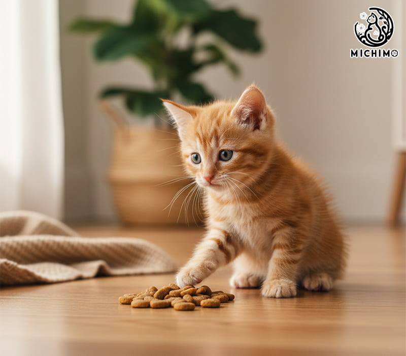 Mèo con 1 tháng tuổi ăn hạt được không?