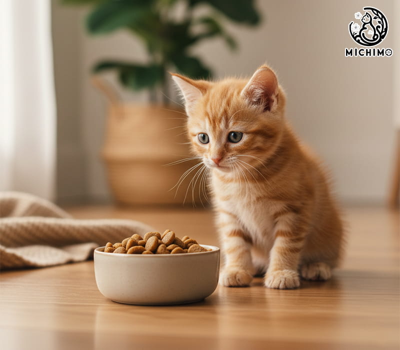Mèo con 1 tháng tuổi ăn hạt được không?