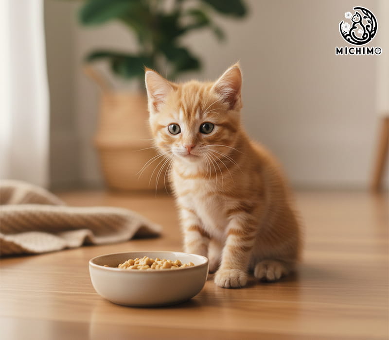 Nếu cho mèo con 1 tháng tuổi ăn hạt cần lưu ý gì?