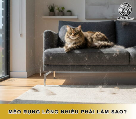 Mèo rụng lông nhiều phải làm sao