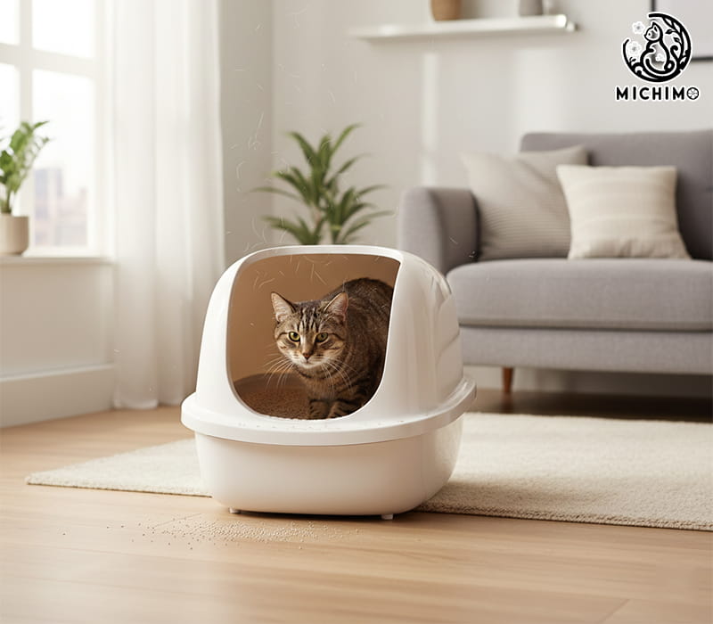 Gợi ý giải pháp từ Michimo Pet Shop - Cát mèo phù hợp cho mèo rụng lông