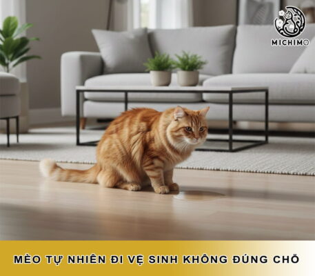 Mèo tự nhiên đi vệ sinh không đúng chỗ