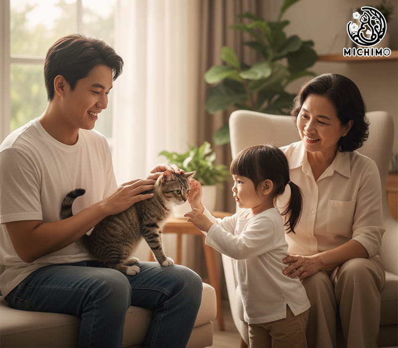 Michimo Pet Shop chia sẻ: Nuôi mèo là nuôi yêu thương, không phải nuôi xui rủi