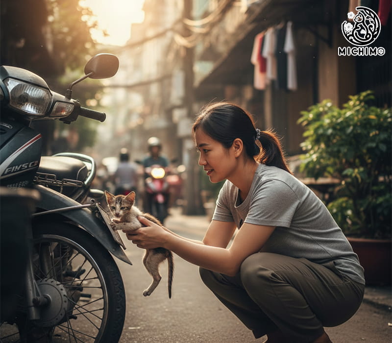 Có nên nhặt mèo hoang về nuôi không?