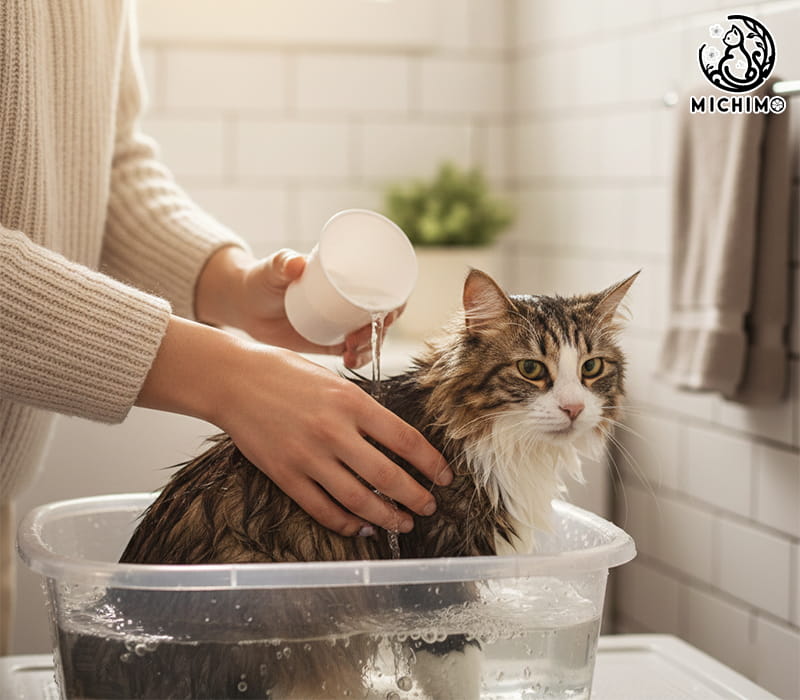 Hướng dẫn tắm mèo đúng cách tại nhà
