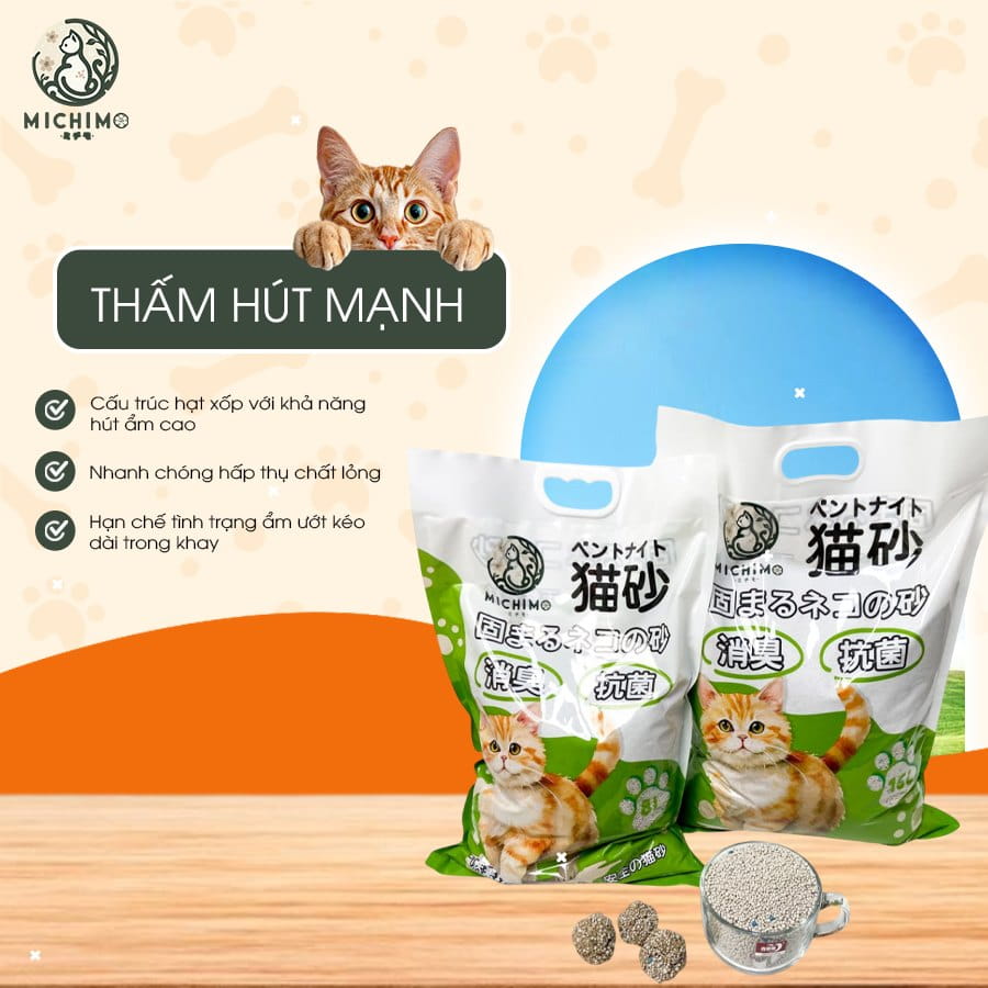 Khả năng thấm hút cát đất sét michimo