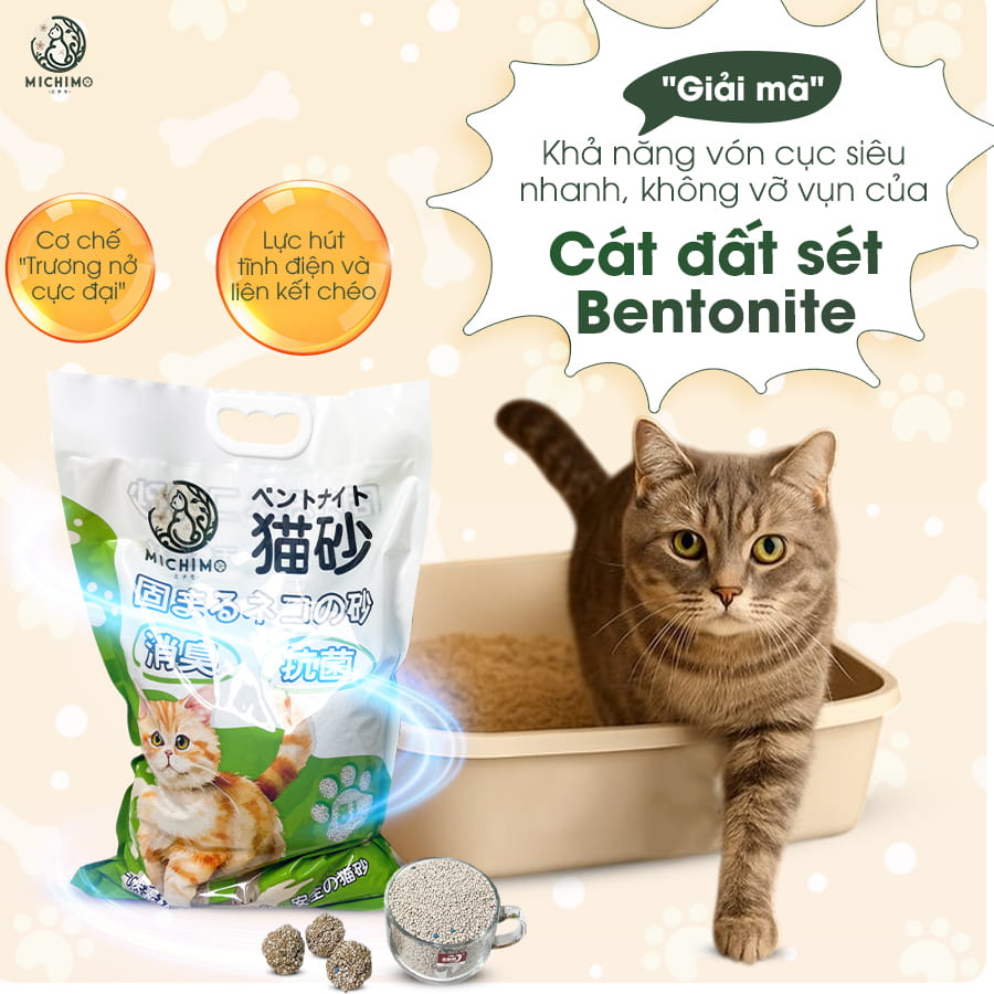Khả năng vón cục cát đất sét Michimo