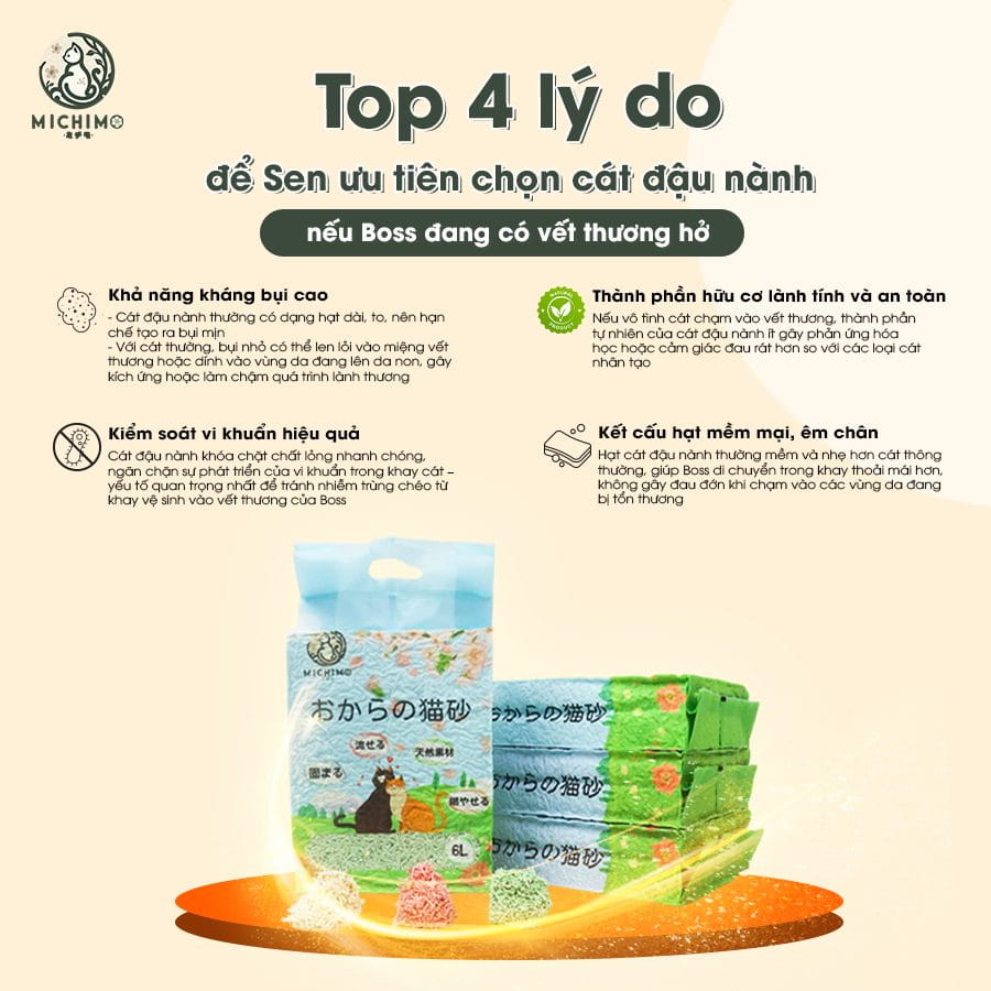 Tại sao nên chọn cát đậu nành michimo