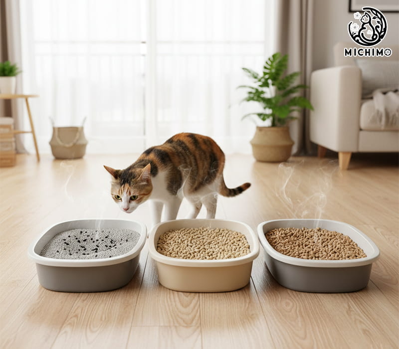 Các loại cát vệ sinh cho mèo khử mùi tốt phổ biến hiện nay