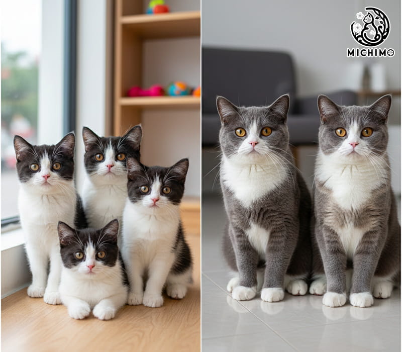 Giá mèo anh lông ngắn bicolor tại Việt Nam
