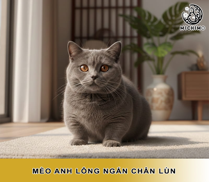 Mèo Anh lông ngắn chân lùn