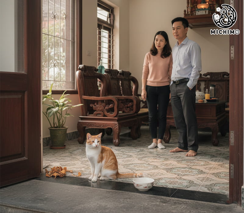 Mèo lạ vào nhà có nên đuổi không? Cách xử lý phù hợp