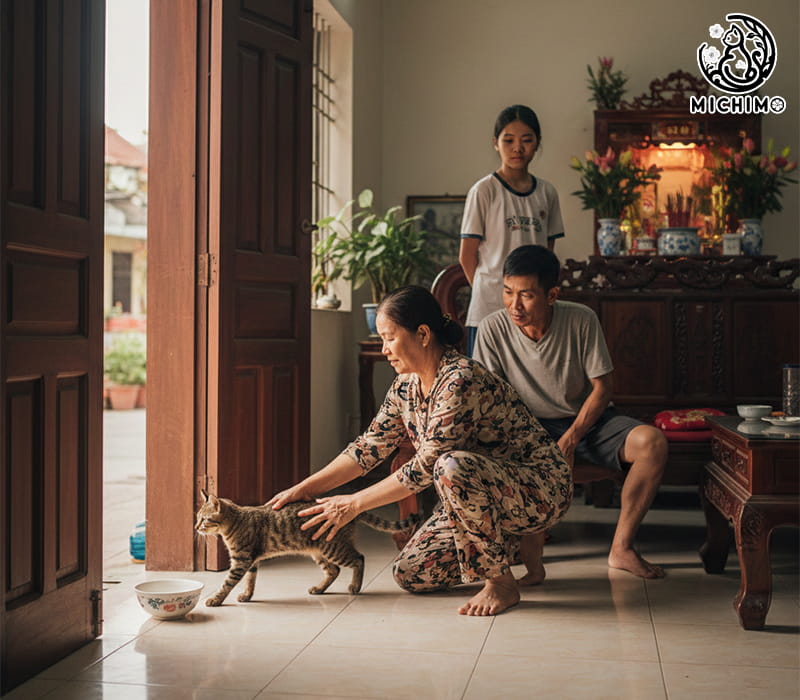 Nên làm gì khi mèo vào nhà