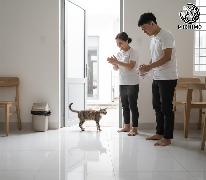 Đuổi mèo đúng cách, không gây tổn hại