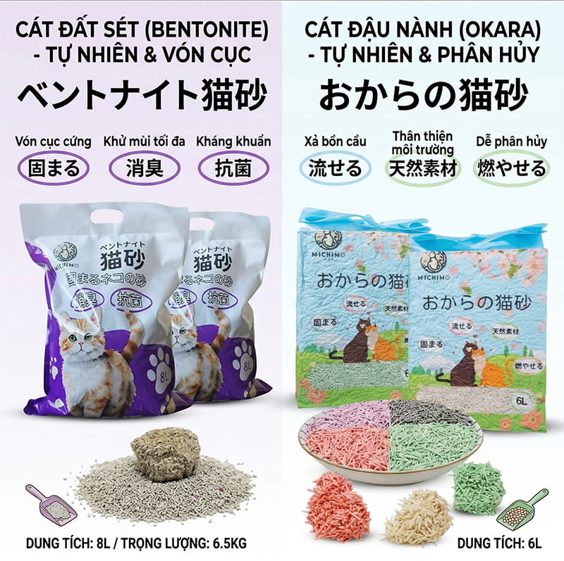 Cát đất sét và cát đậu nành