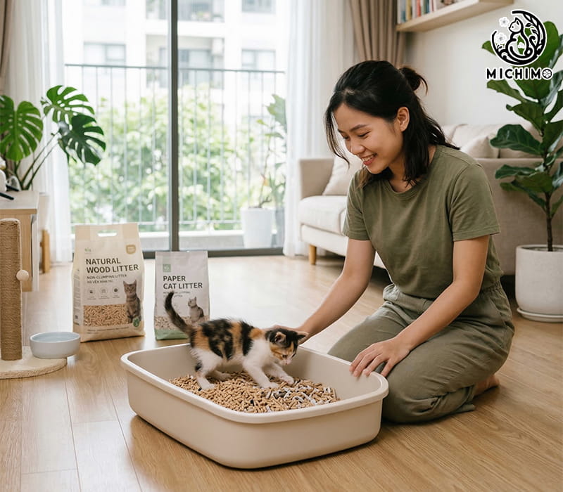 Khi nào nên dùng cát mèo không vón cục