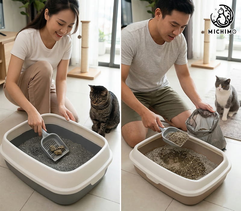Độ tiện khi dọn vệ sinh