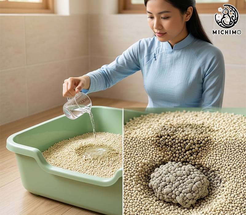 Cơ chế vón cục của cát mèo