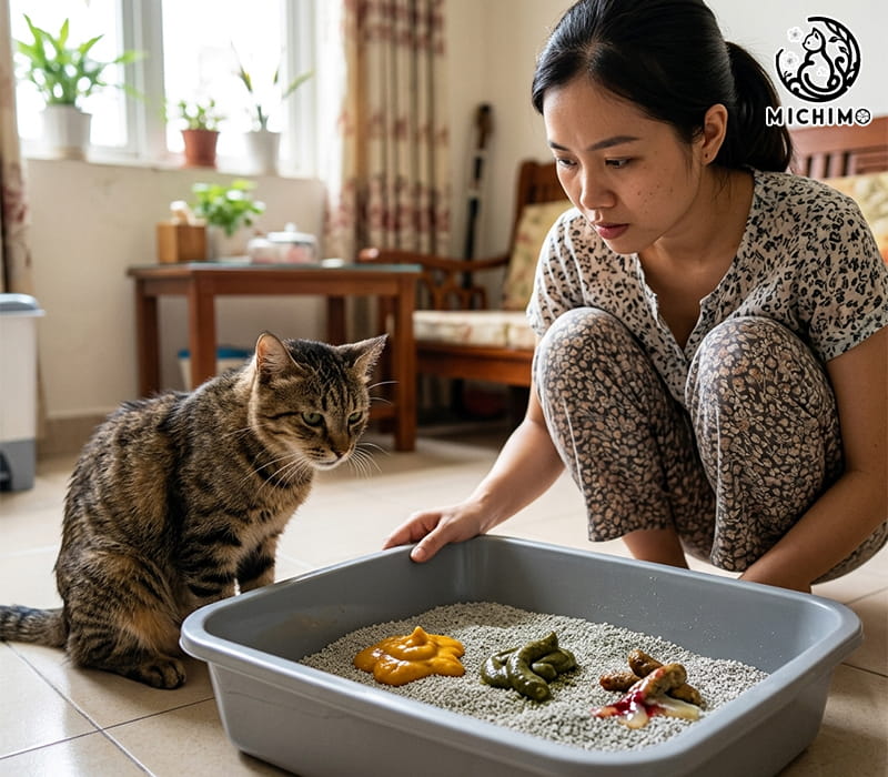 Phân có màu bất thường