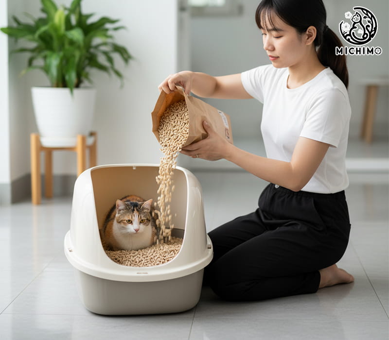 Lựa chọn cát vệ sinh mèo chất lượng