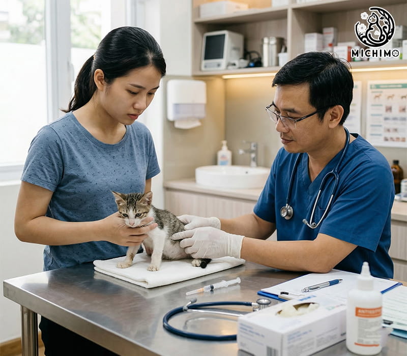 Khi nào cần đưa mèo đến bác sĩ thú y ngay?