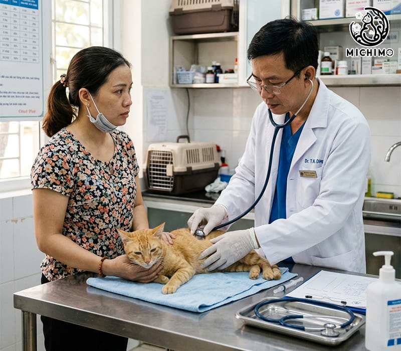 Khi nào cần đưa mèo đến bác sĩ thú y?
