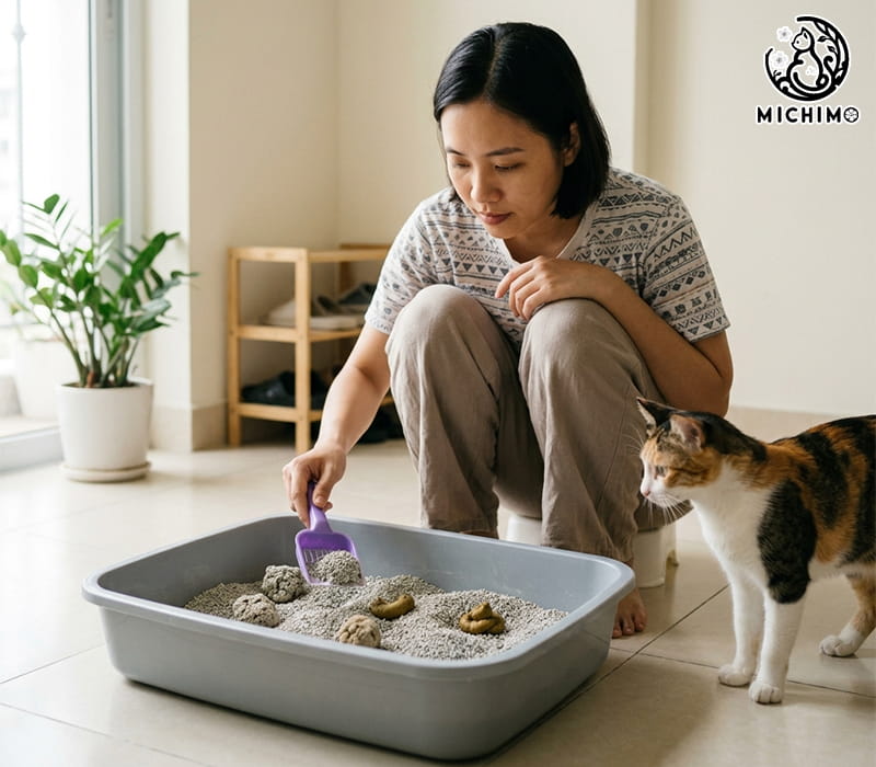 Khay cát giúp phát hiện sớm vấn đề tiêu hóa