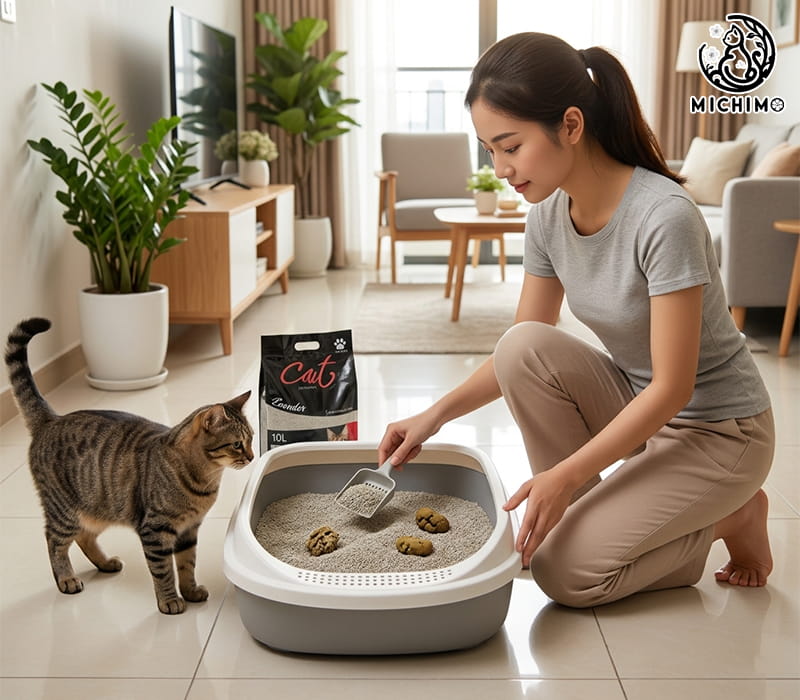 Gợi ý lựa chọn cát vệ sinh cho mèo từ Michimo Pet Shop