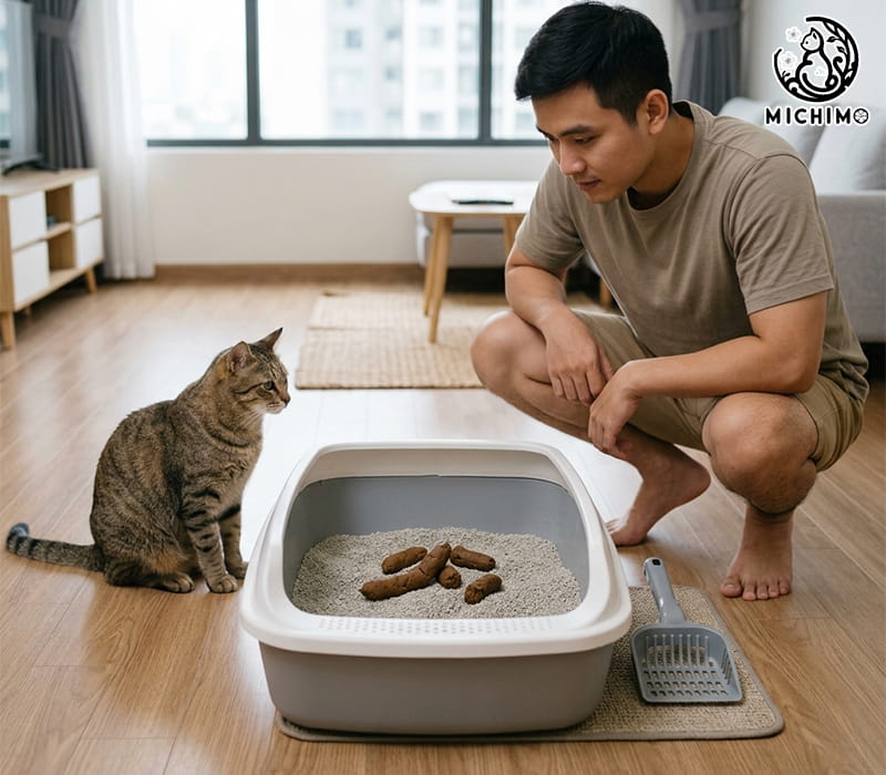Phân mèo bình thường trông như thế nào?