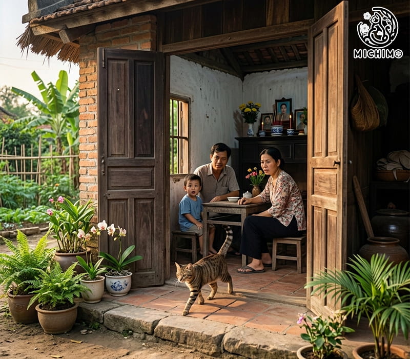 Mèo mướp vào nhà tốt hay xấu