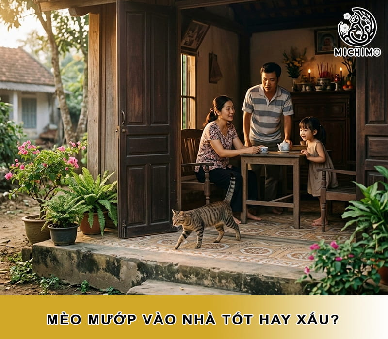 Mèo mướp vào nhà tốt hay xấu