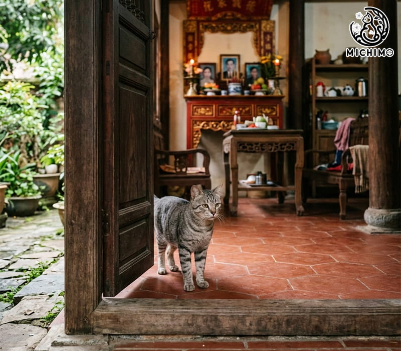 Mèo xám vào nhà tốt hay xấu