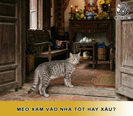 Mèo xám vào nhà tốt hay xấu