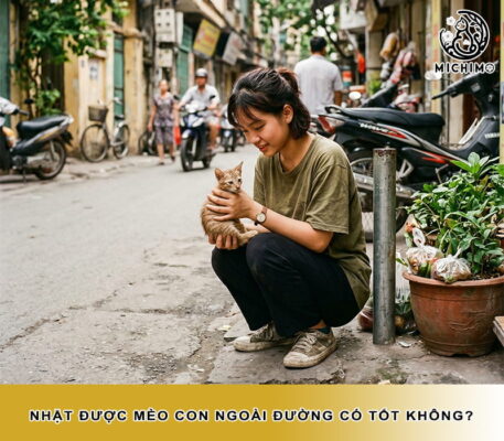 Nhặt được mèo con ngoài đường có tốt không?