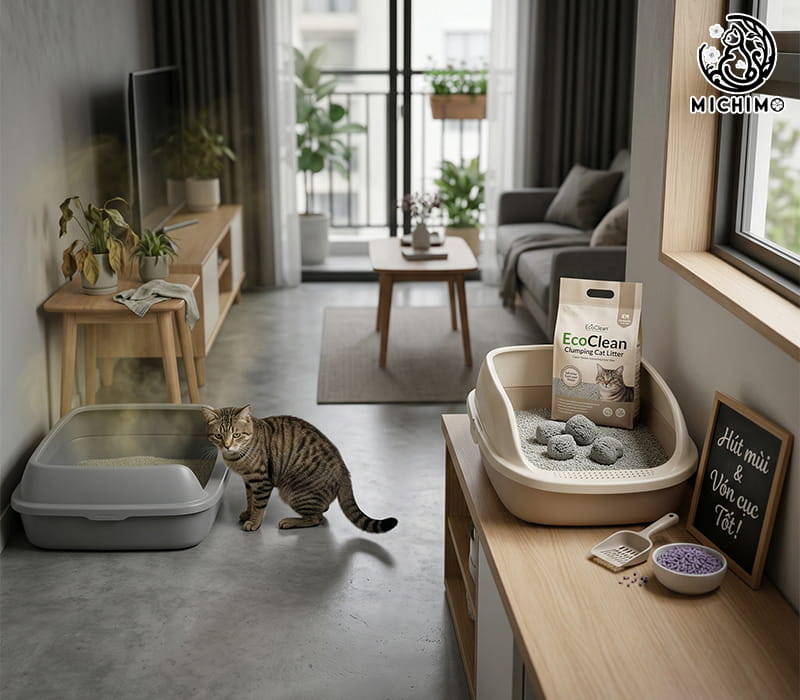 Tiêu chí chọn cát mèo tốt