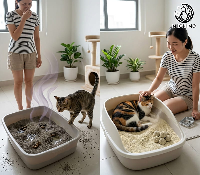 Vai trò của cát mèo chất lượng